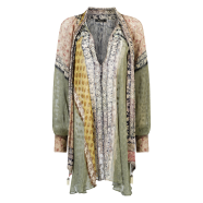 Robe print patch viscose vert amande Sienna Mes Demoiselles Paris Femme Boutique Strasbourg Mode Concept Store Fashion