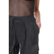 Pantalon cargo Gris coton Marmorisé sangles chevilles LW884 La Haine Inside Us Femme boutique strasbourg france shopping