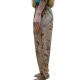 Pantalon Fleurs beige vert choco Alma Floral Mes Demoiselles Paris Femme Boutique Strasbourg Mode Concept Store Fashion