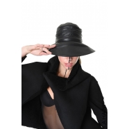 Chapeau cuir noir LW963 La Haine Inside Us Femme Alsace Strasbourg Mode Boutique Online