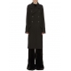 Manteau officier Coat Noir Rick Owens Femme RP02D3920 WSF 09 Boutique Strasbourg France Online shopping woman coat