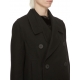 Manteau officier Coat Noir Rick Owens Femme RP02D3920 WSF 09 Boutique Strasbourg France Online shopping woman coat