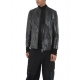 Blouson Biker Cuir double zip Noir LM257 La Haine Inside Us Homme Alsace Strasbourg Boutique Online