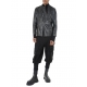 Blouson Biker Cuir double zip Noir LM257 La Haine Inside Us Homme Alsace Strasbourg Boutique Online