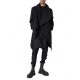 Manteau Asymétrique noir zipé LM239 La Haine Inside Us Homme Alsace Strasbourg Boutique Online 