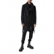 Manteau Asymétrique noir zipé LM239 La Haine Inside Us Homme Alsace Strasbourg Boutique Online 