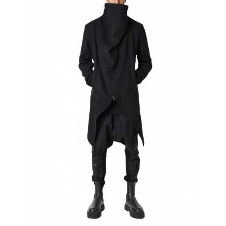 Manteau Asymétrique noir zipé LM239 La Haine Inside Us Homme Alsace Strasbourg Boutique Online 