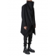 Manteau Asymétrique noir zipé LM239 La Haine Inside Us Homme Alsace Strasbourg Boutique Online 