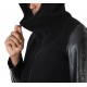 Blouson capuche manche cuir noir LM182 La Haine Inside Us Homme Alsace Strasbourg Boutique Online 