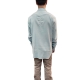 Chemise Pression Col V Flanelle ciel Snap collar Rick Owens Homme RU02D6290 FL 36 Boutique Strasbourg shirt men fashion