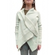 Gilet Medium Wrap alpaga vert pale Rick Owens Femme RP02D 3642 25 Alsace Strasbourg Boutique Online woman algorithmelaloggia