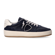 Baskets Nice Low mixage bleu Philippe Model Homme VNLU WX02 Boutique Strasbourg France Online sneakers men