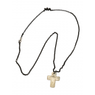 Pendentif Holy Croix argent chaine argent oxydée Rosamaria boutique concept store strasbourg france online bijoux