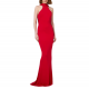 Robe longue jersey Rouge dos nu bijoux AB71647E2