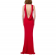 Robe longue jersey Rouge dos nu bijoux AB71647E2