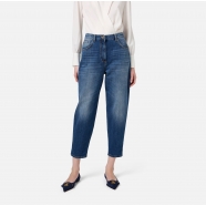 Jeans Boyfriend délavé Elisabetta Franchi Femme PJ72D 104 Boutique Shop On line Alsace Concept Store 