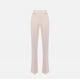 Pantalon Buro crème large Poches rabats ceinture Elisabetta Franchi PA025 193 boutique strasbourg france tendance shop