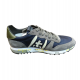 Baskets Eric Nylon Navy Spoiler Kaki nubuck gris Logo blanc 7090 Premiata