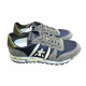 Baskets Eric Nylon Navy Spoiler Kaki nubuck gris Logo blanc 7090 Premiata