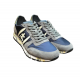 Baskets Eric Nylon Navy Spoiler Kaki nubuck gris Logo blanc 7090 Premiata