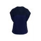 Veste sans manche Maille navy gros boutons Geologic Evening Blue EB29 Essentiel Antwerp Femme boutique strasbourg france