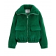 Blouson fausse Fourrure vert Genz Hulk HL19 Essentiel Antwerp Femme boutique strasbourg france alsace vêtements shop mod