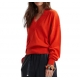 Pull court Col V Corail Gecko Poppy Field PO16 Essentiel Antwerp femme boutique strasbourg france shopping fashion