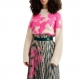 Pull Ecru Grosses Fleurs Fushia Garcon Merengue G1MR Essentiel Antwerp Femme boutique strasbourg france vêtements shop