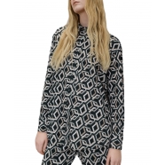 Chemise print géometrique vert noir écru Dandy Boyfriend RRD Roberto Ricci Design Femme 814 10