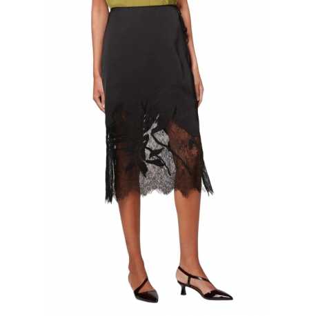 Jupe noir dentelles viscose W1R 267S N11036 79 Paul Smith Femme Boutique Online Strasbourg france skirt fashion 