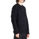 Pull Noir épais Alpaga poly UK91 01 Isabel Benenato Homme