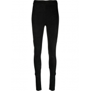 Legging cuir suède Noir Isabel Benenato femme DL04 01 Strasbourg France mode vêtement boutique online 