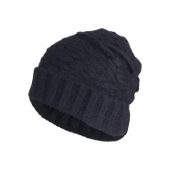 Bonnet tricot irrégulier Noir Isabel Benenato homme femme DK63 01 Strasbourg France mode boutique online accessoire