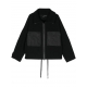 Bomber Noir Poches tech laine bouillie dos Yack UW21 Isabel Benenato homme