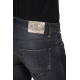 Jeans Harris Bleu délavé souple print feuilles Brun DE10S16-006 Masons Homme Boutique Strasbourg Online men pantalon