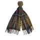 Echarpe Tartan Boucle Navy Vert LSH0130 TN11