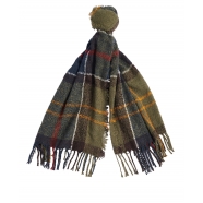 Echarpe Tartan Boucle Navy Vert LSH0130 TN11