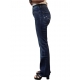 Jeans droit brut Délavé Genou Fleurs blanches Poches jacob cohen femme Kate P005 349F