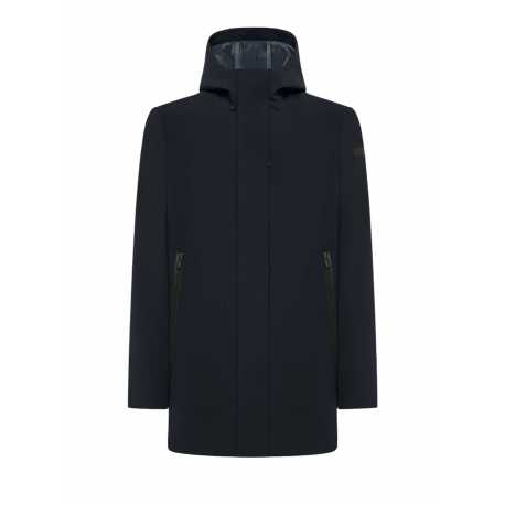 Parka doublure velours capuche Blue Black RRD Roberto Ricci Design Homme 24045-60 Boutique Strasbourg Online jacket coat