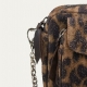 Sac Charly Leopard Vintage Brun Beige cuir rapé 3534 Claris Virot Femme Strasbourg Boutique online bag woman fashion