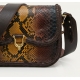 Sac rabat Boucle Fer à Cheval Python Œil de tigre Mini Manon 3539 Claris Virot Femme Strasbourg Boutique online bag woman