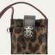 Pochette Double Marcus Leopard Vintage Brun Beige 3614 Claris Virot Femme Strasbourg Boutique online bag woman