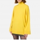 Pull Jaune long col montant oversize logo dos aline cachemire Elisabetta Franchi Femme MK65S C19 Boutique Strasbourg mode