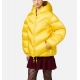 Doudoune Jaune Mimosa oversize courte Alsace Woman Concept Store Shop on Line Elisabetta Franchi Femme PI72D F28