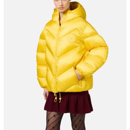 Doudoune Jaune Mimosa oversize courte Alsace Woman Concept Store Shop on Line Elisabetta Franchi Femme PI72D F28