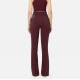 Pantalon tailleur large Bordeaux bandes navy Elisabetta Franchi Femme PA039 CN9 Strasbourg Shop online Boutique vêtement