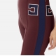 Pantalon tailleur large Bordeaux bandes navy Elisabetta Franchi Femme PA039 CN9 Strasbourg Shop online Boutique vêtement