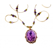 Collier Tibétain Stib Amethyste Light Sharing Bijoux Boutique Strasbourg Jewelery online 