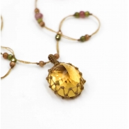 Collier Tibétain Stib Citrine Jaune Sharing Bijoux Boutique Strasbourg Jewelery online Concept store