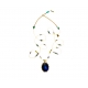 Collier Tibétain Stib Labradorite Bleu Vert Sharing Bijoux Boutique Strasbourg Jewelery online Concept store